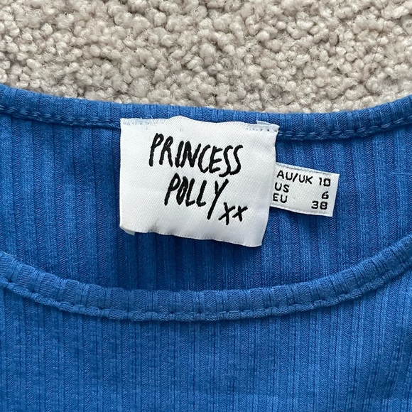 PRINCESS OOLLY BLUE CROP TANK - Picture 3 of 3